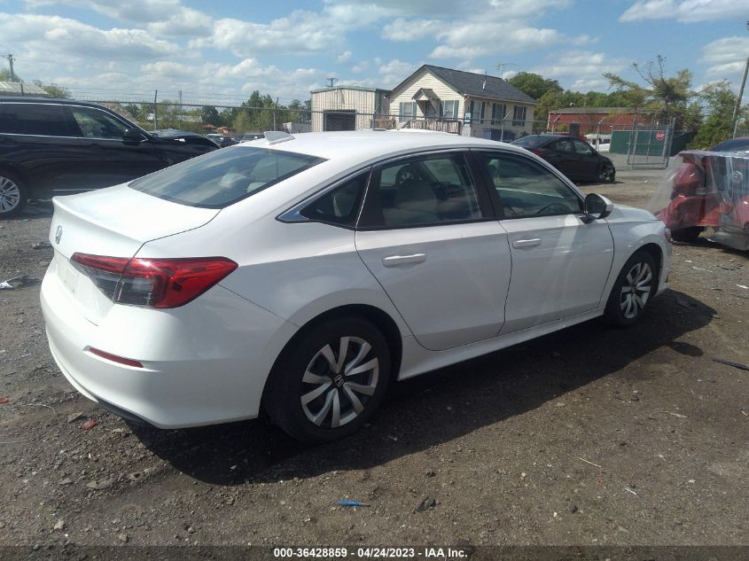 2022 HONDA CIVIC SEDAN LX - 2HGFE2F29NH506642