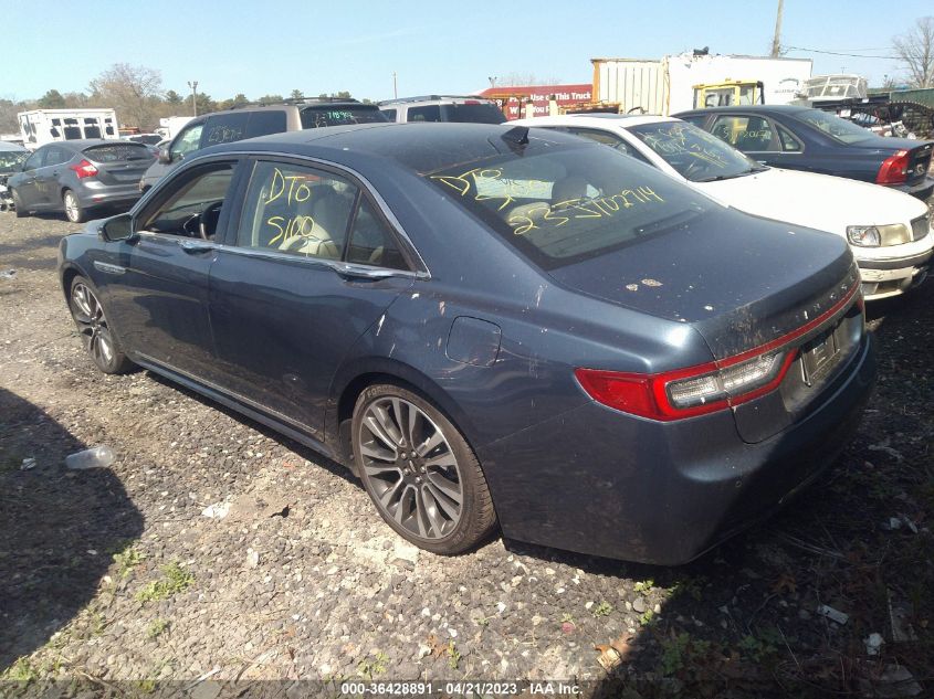 2019 LINCOLN CONTINENTAL SELECT 1LN6L9SK5K5614354