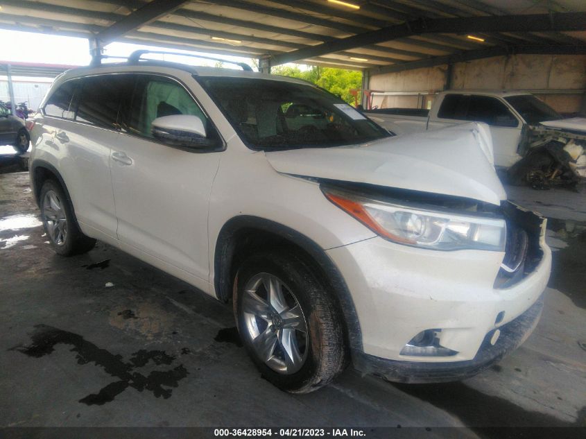 2015 TOYOTA HIGHLANDER LIMITED - 5TDYKRFH1FS051818