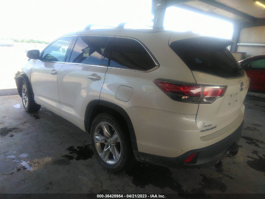 2015 TOYOTA HIGHLANDER LIMITED - 5TDYKRFH1FS051818