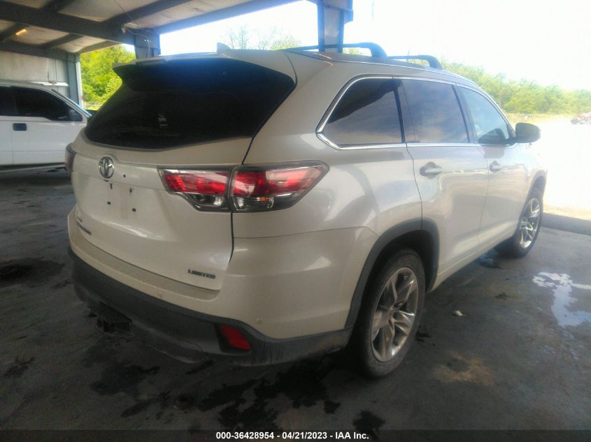 2015 TOYOTA HIGHLANDER LIMITED - 5TDYKRFH1FS051818
