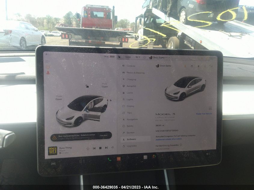 2020 TESLA MODEL 3 LONG RANGE - 5YJ3E1EB7LF720240