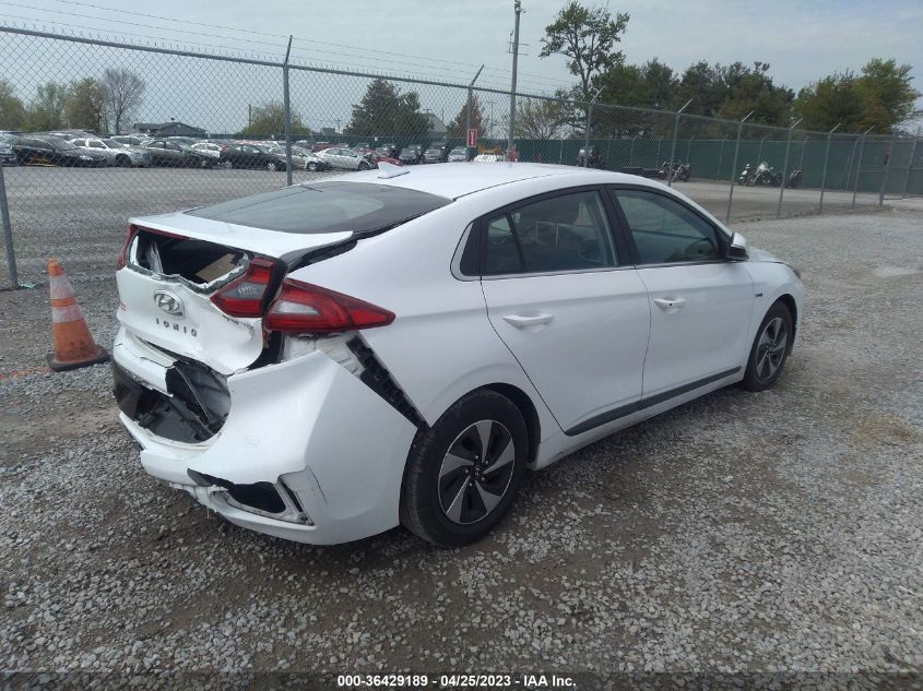 2018 HYUNDAI IONIQ HYBRID SEL - KMHC75LC4JU068013
