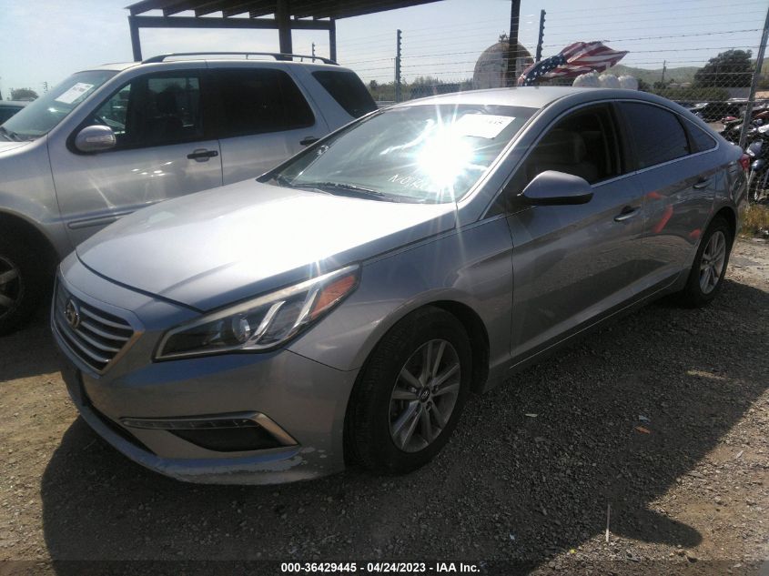 2015 HYUNDAI SONATA 2.4L SE - 5NPE24AF8FH200002