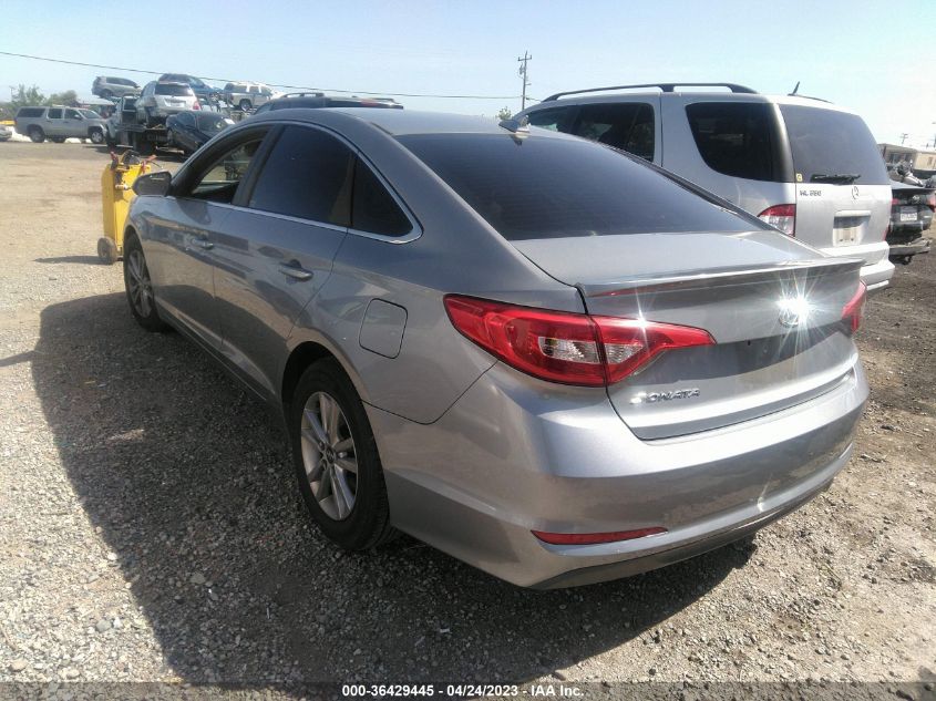 2015 HYUNDAI SONATA 2.4L SE - 5NPE24AF8FH200002