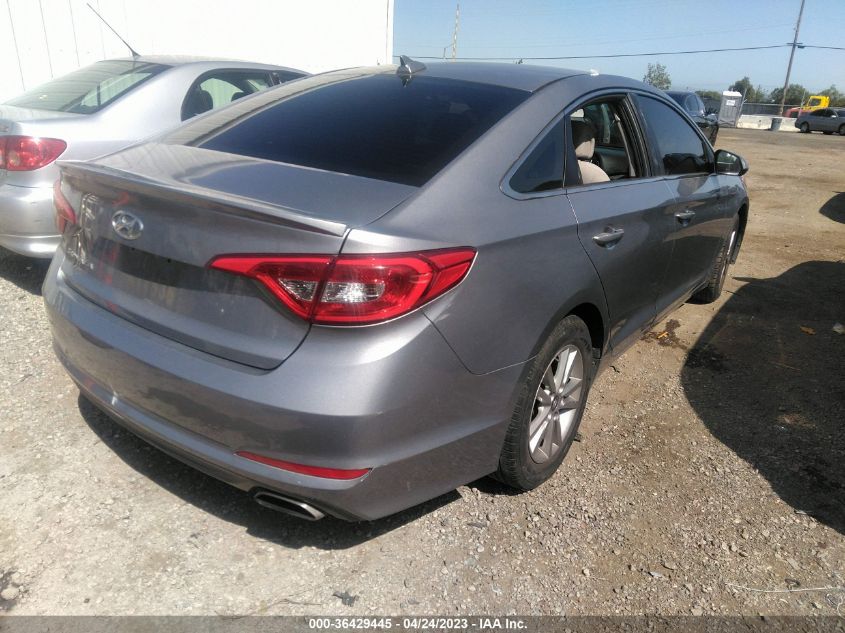 2015 HYUNDAI SONATA 2.4L SE - 5NPE24AF8FH200002