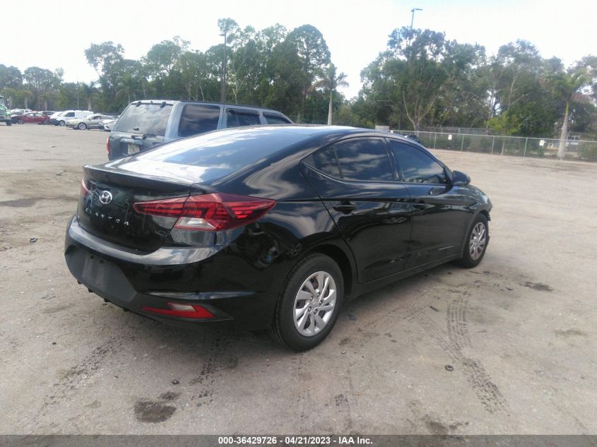 2019 HYUNDAI ELANTRA SE - 5NPD74LFXKH483765