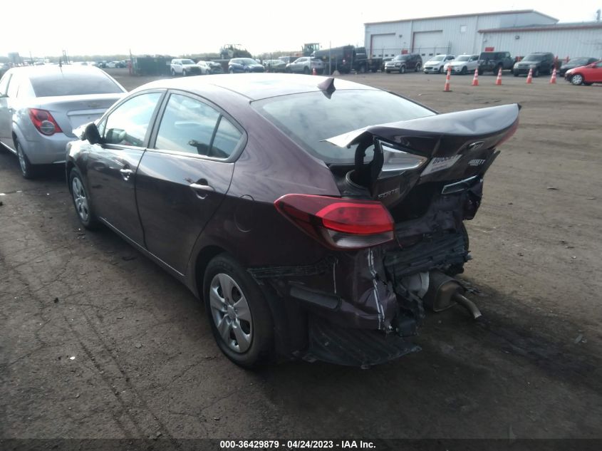 2018 KIA FORTE LX - 3KPFK4A77JE258502