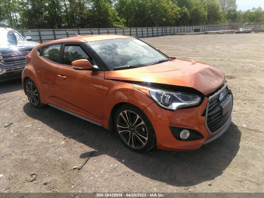 2016 HYUNDAI VELOSTER TURBO - KMHTC6AE1GU270483