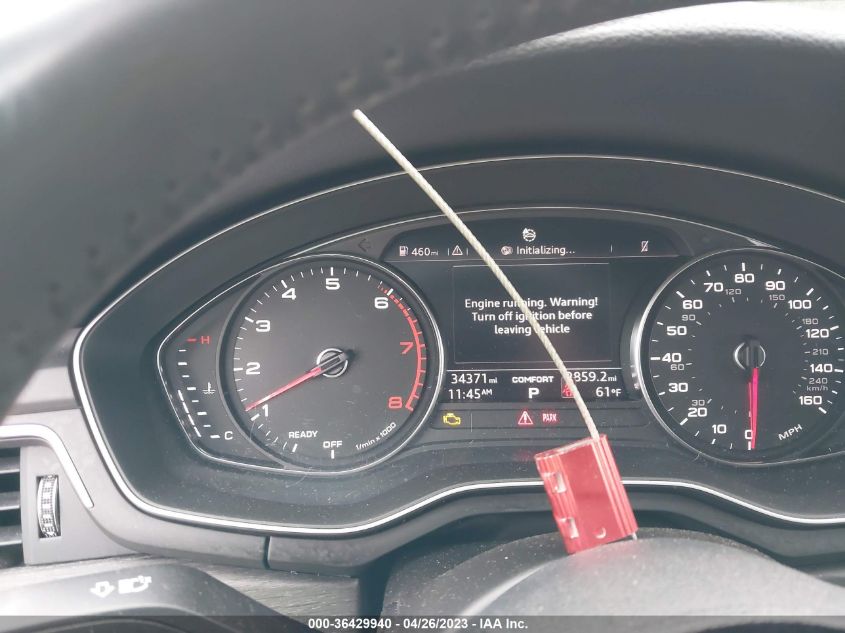 2019 AUDI A4 PREMIUM/TITANIUM PREMIUM - WAUGMAF46KN005855