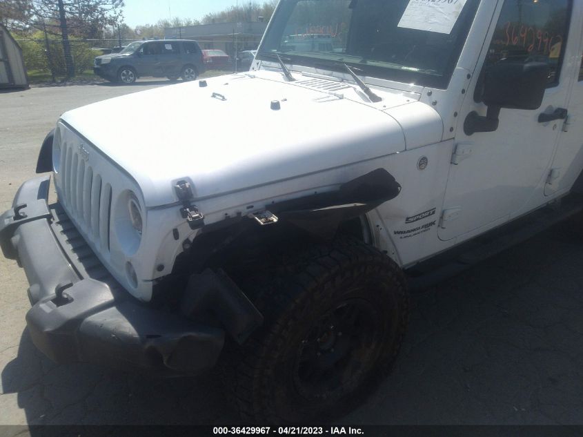 2018 JEEP WRANGLER JK UNLIMITED SPORT 1C4BJWDG3JL829998