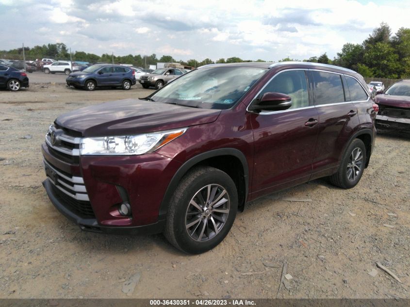 2018 TOYOTA HIGHLANDER XLE - 5TDJZRFH1JS911982