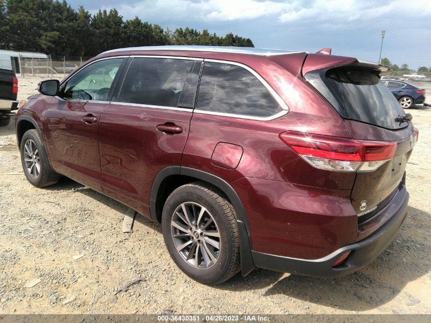 2018 TOYOTA HIGHLANDER XLE - 5TDJZRFH1JS911982