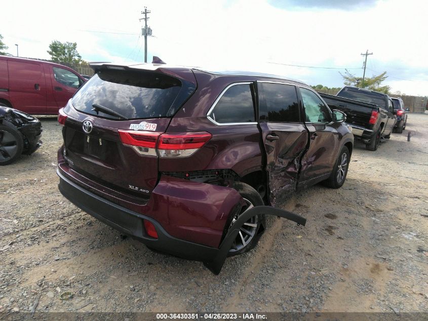2018 TOYOTA HIGHLANDER XLE - 5TDJZRFH1JS911982