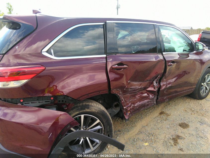 2018 TOYOTA HIGHLANDER XLE - 5TDJZRFH1JS911982