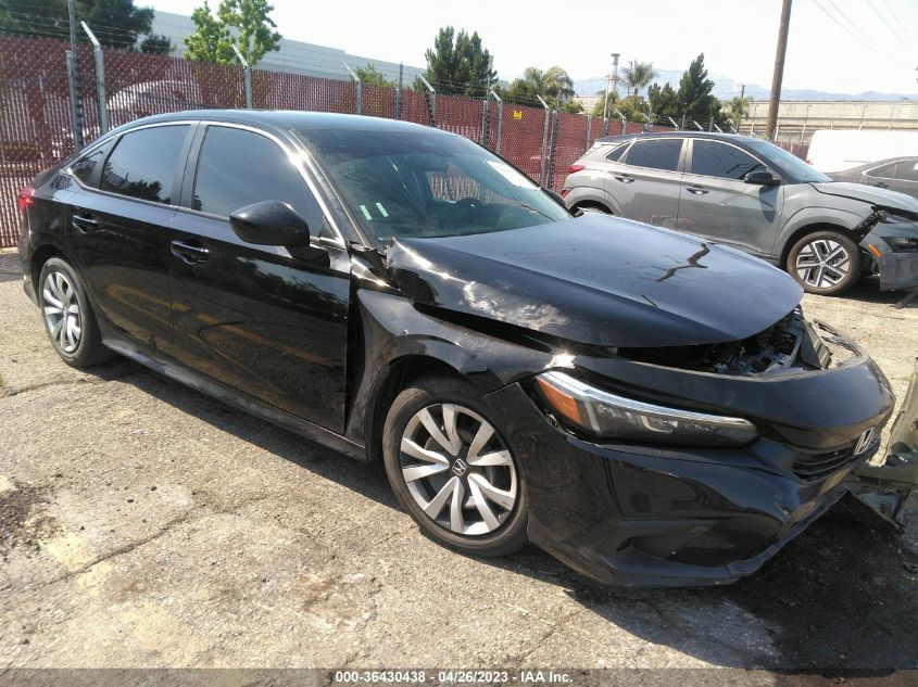 VIN 2HGFE2F26NH507439 2022 HONDA CIVIC SEDAN no.1