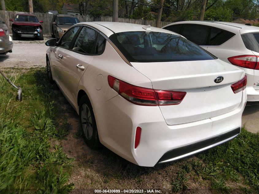 2017 KIA OPTIMA HYBRID BASE - KNAGT4LE9H5915158