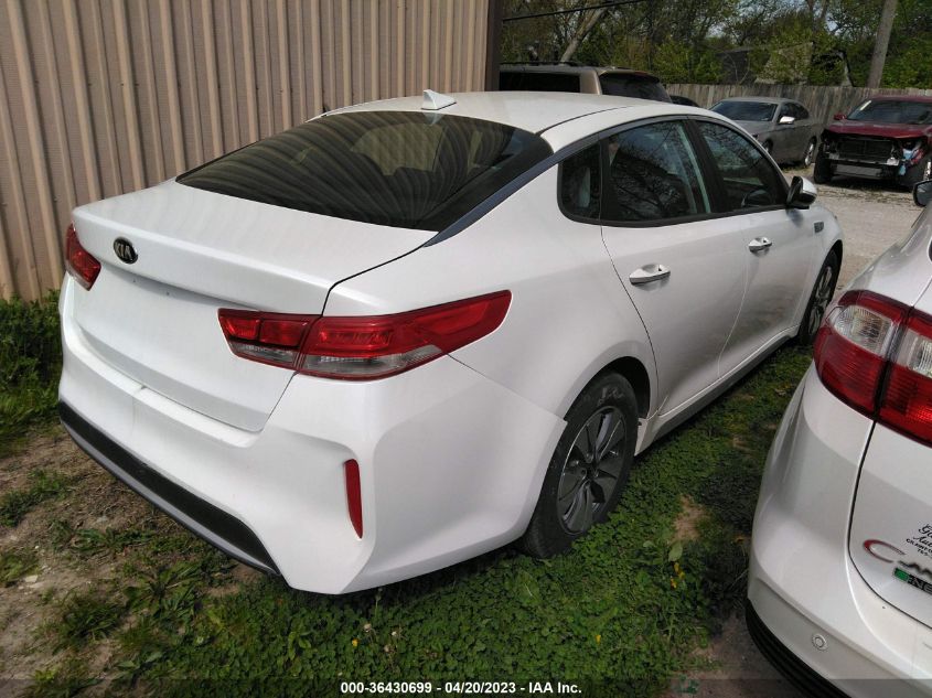 2017 KIA OPTIMA HYBRID BASE - KNAGT4LE9H5915158