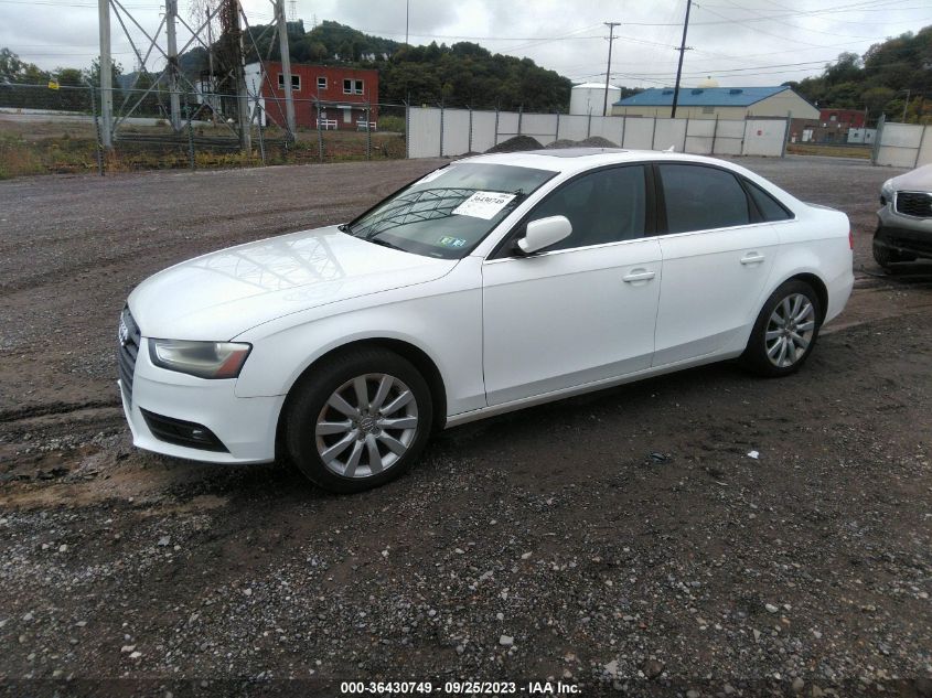 2013 AUDI A4 PREMIUM - WAUBFAFL0DN013190