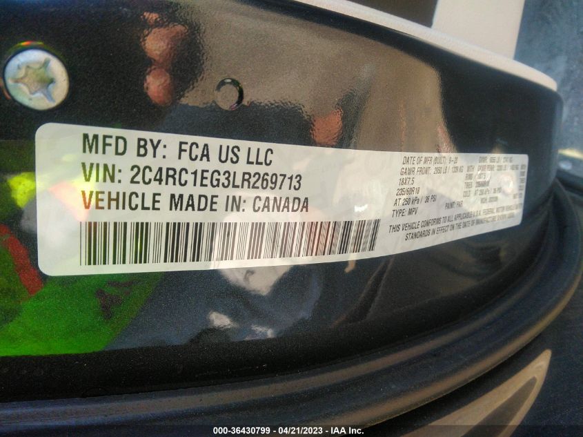 2020 CHRYSLER PACIFICA TOURING L PLUS - 2C4RC1EG3LR269713