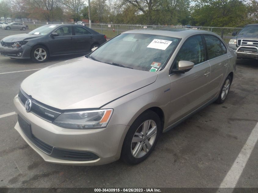 2013 VOLKSWAGEN JETTA SEDAN HYBRID SEL - 3VW637AJ7DM275253