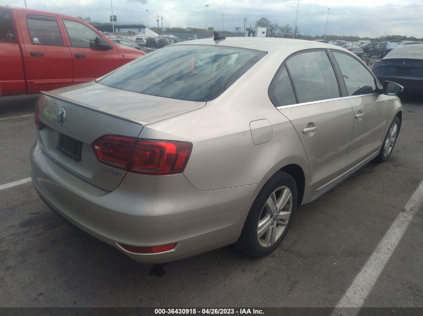 2013 VOLKSWAGEN JETTA SEDAN HYBRID SEL - 3VW637AJ7DM275253