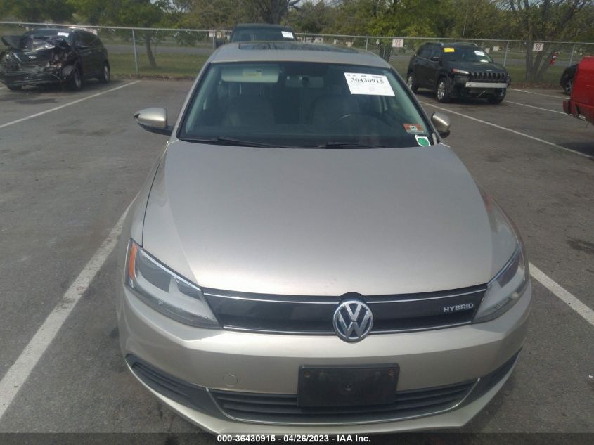 2013 VOLKSWAGEN JETTA SEDAN HYBRID SEL - 3VW637AJ7DM275253