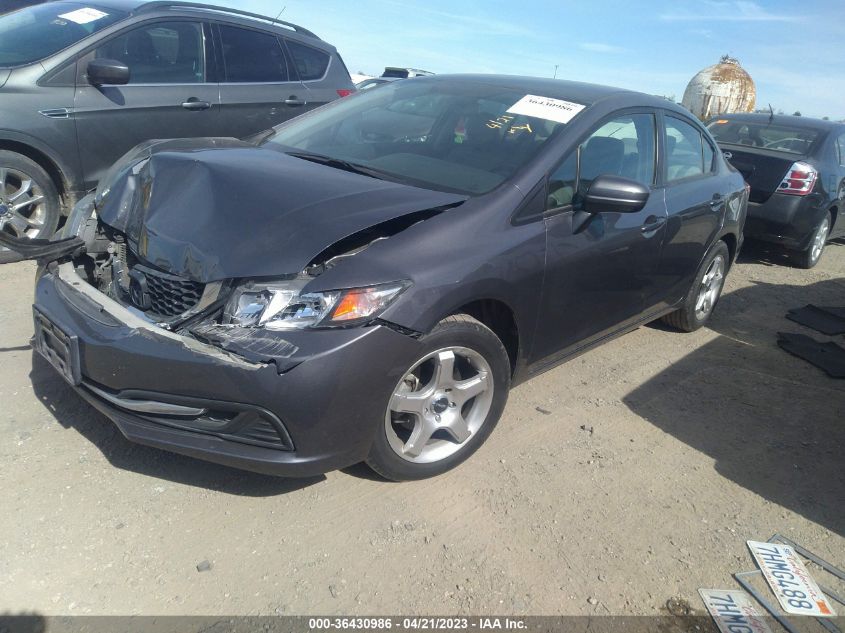 2014 HONDA CIVIC SEDAN LX - 19XFB2F51EE250462