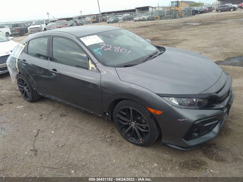 2021 HONDA CIVIC HATCHBACK SPORT - SHHFK7H4XMU223561