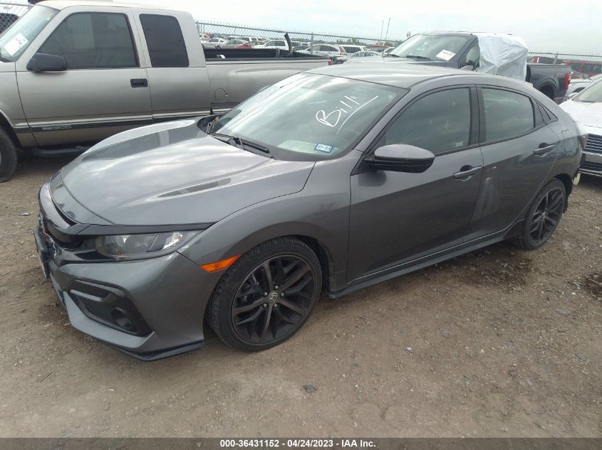 2021 HONDA CIVIC HATCHBACK SPORT - SHHFK7H4XMU223561