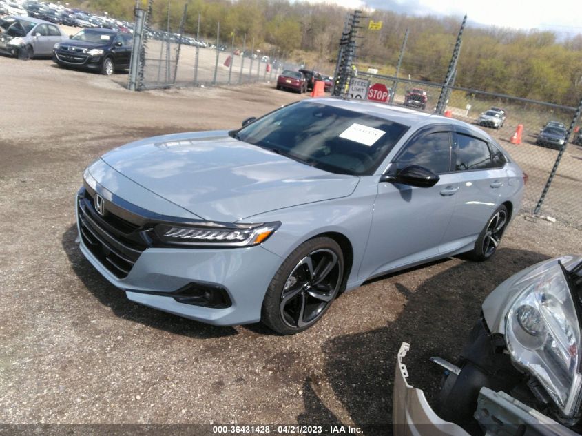 2021 HONDA ACCORD SEDAN SPORT - 1HGCV2F39MA018610