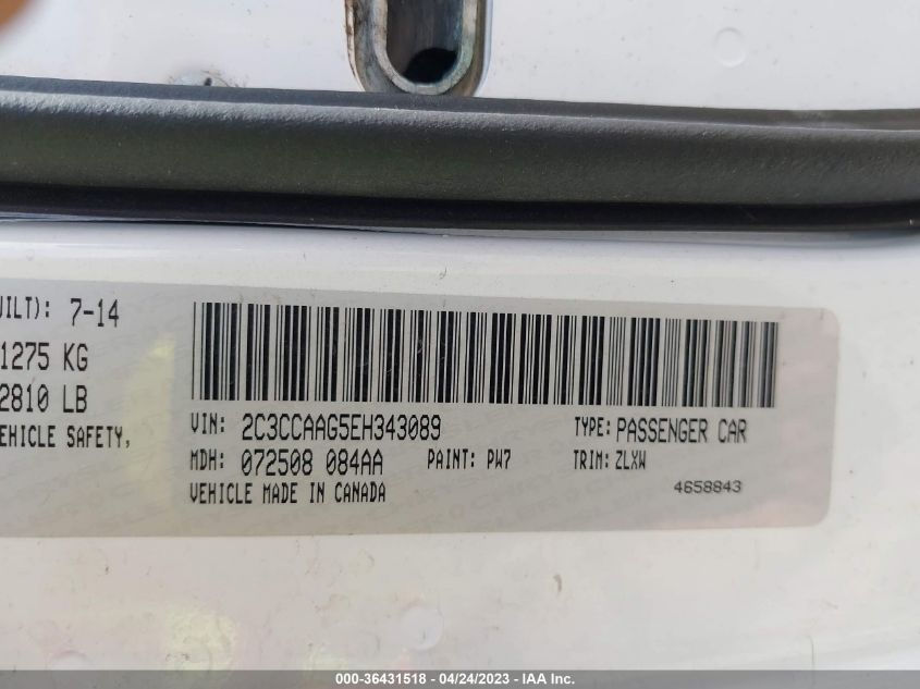 2014 CHRYSLER 300 UPTOWN EDITION - 2C3CCAAG5EH343089