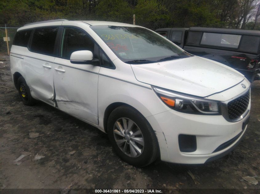 2016 KIA SEDONA LX - KNDMB5C1XG6180530