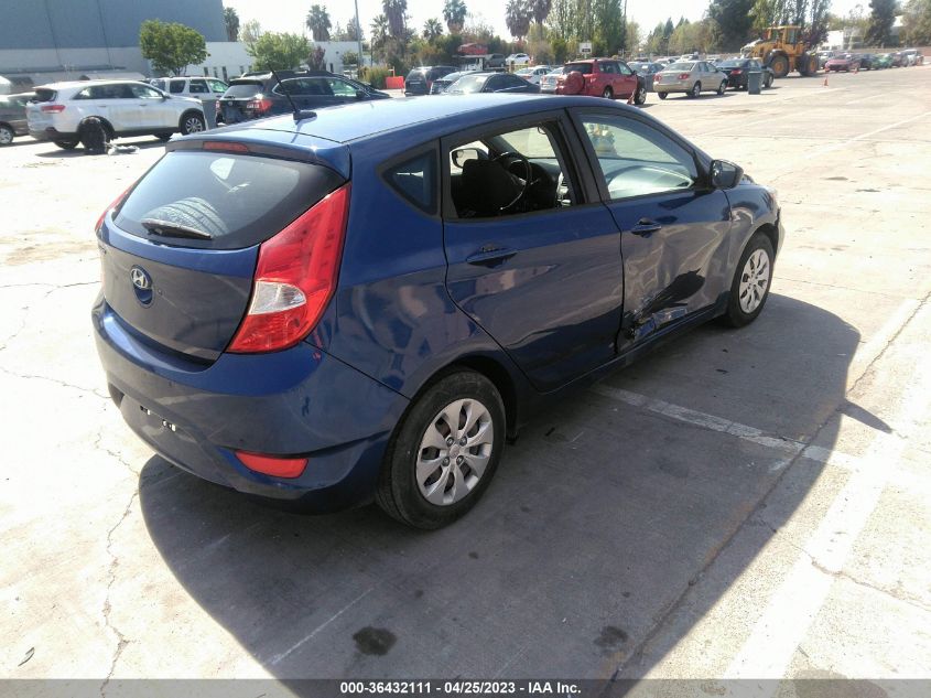2016 HYUNDAI ACCENT SE - KMHCT5AE1GU238224