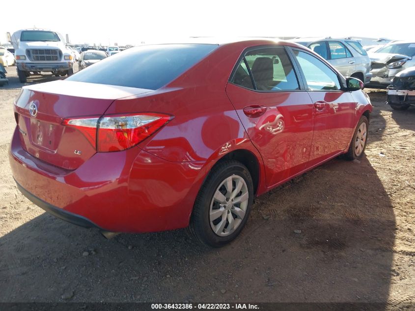 2016 TOYOTA COROLLA LE - 2T1BURHE7GC659484