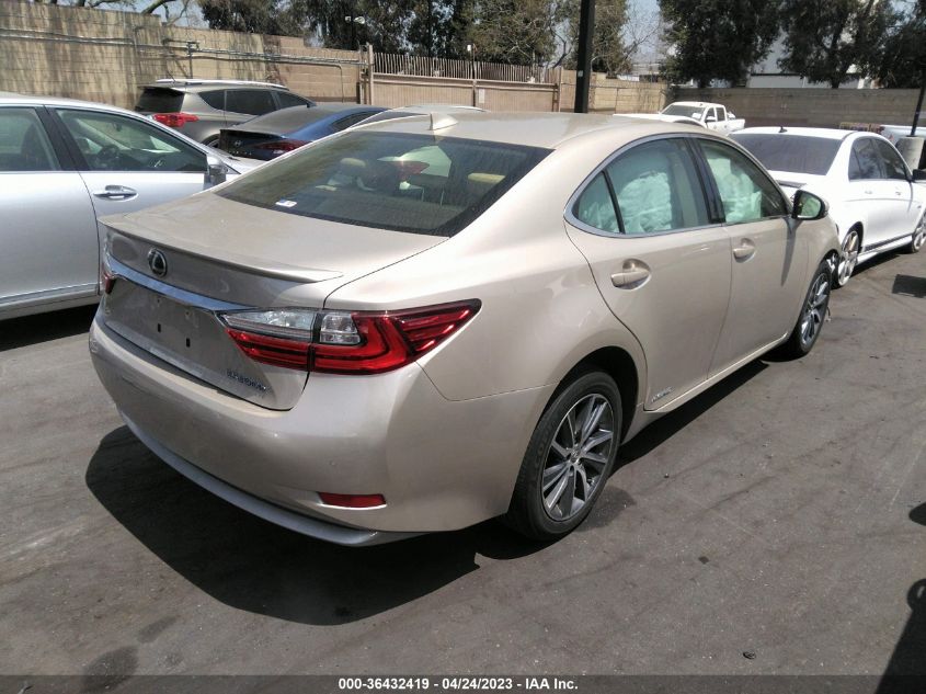 2016 LEXUS ES 300H HYBRID - JTHBW1GGXG2109238