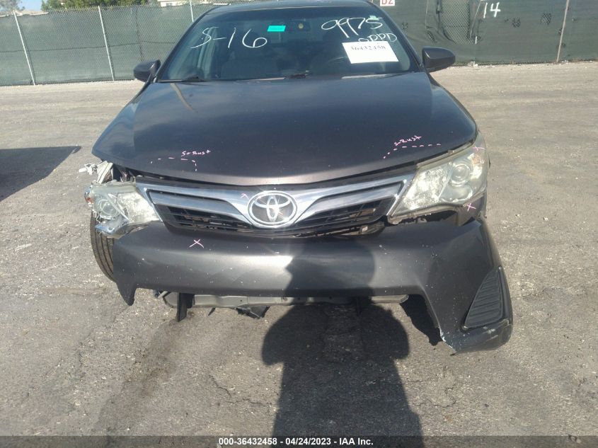 2013 TOYOTA CAMRY L/LE/SE/XLE - 4T1BF1FK5DU639975