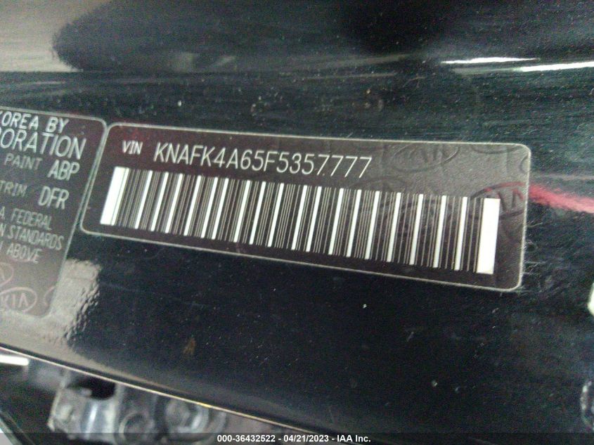 2015 KIA FORTE LX - KNAFK4A65F5357777