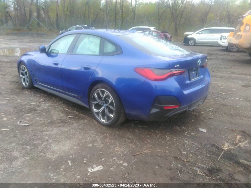 2023 BMW I4 EDRIVE40 WBY73AW04PFN76280