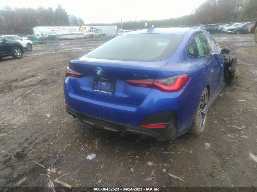 2023 BMW I4 EDRIVE40 WBY73AW04PFN76280
