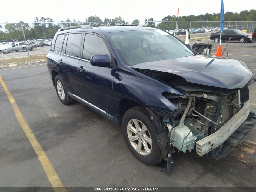 2013 TOYOTA HIGHLANDER - 5TDZK3EH4DS125359