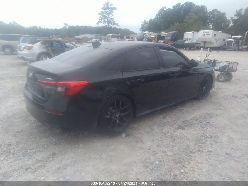 2022 HONDA CIVIC SEDAN SPORT - 2HGFE2F50NH533111