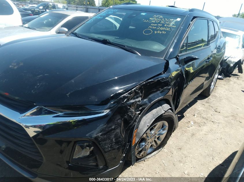 2021 CHEVROLET BLAZER LT - 3GNKBCRS7MS554912