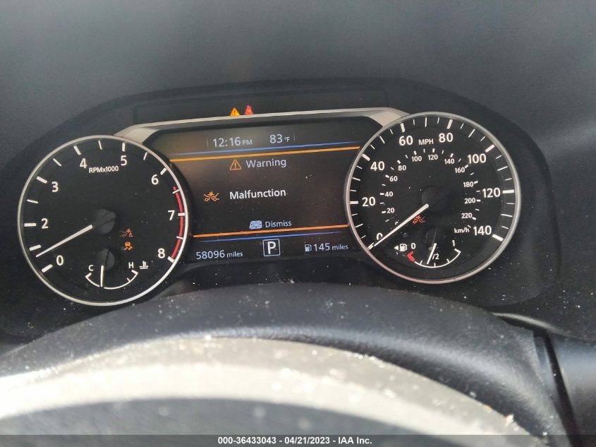 2019 NISSAN ALTIMA 2.5 SV - 1N4BL4DV0KC101589
