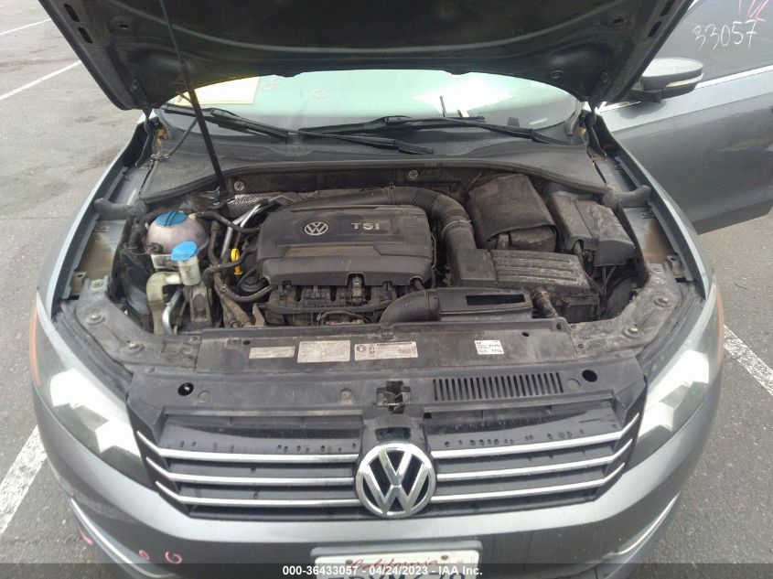 2014 VOLKSWAGEN PASSAT SE W/SUNROOF & NAV - 1VWBT7A34EC041140