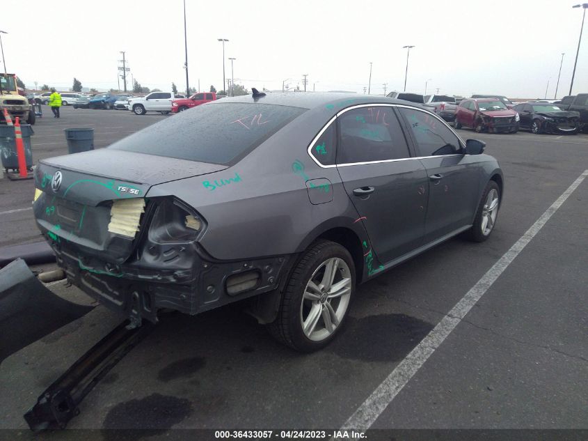 2014 VOLKSWAGEN PASSAT SE W/SUNROOF & NAV - 1VWBT7A34EC041140