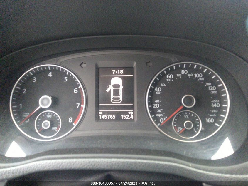 2014 VOLKSWAGEN PASSAT SE W/SUNROOF & NAV - 1VWBT7A34EC041140