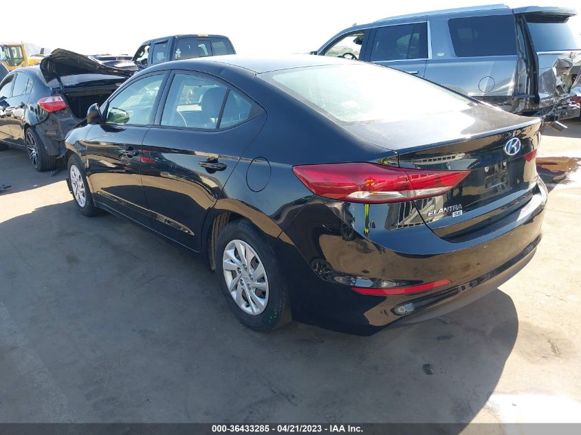 2018 HYUNDAI ELANTRA SE - 5NPD74LF2JH217557