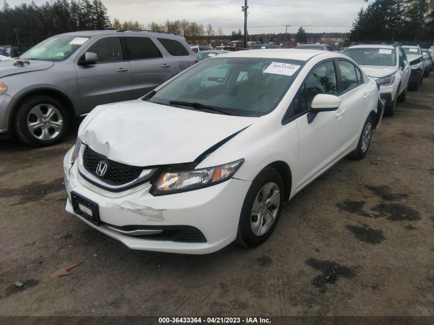 2014 HONDA CIVIC SEDAN LX - 19XFB2F58EE249292