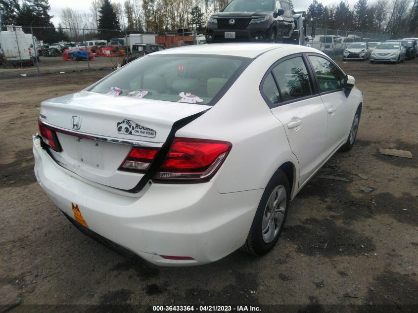 2014 HONDA CIVIC SEDAN LX - 19XFB2F58EE249292